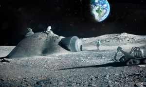 Lunar base made with 3D printing - stampanti 3D