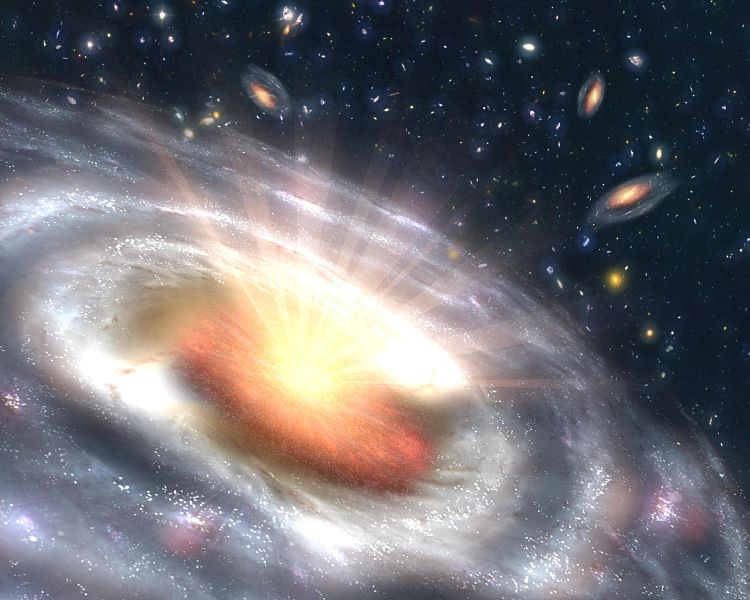 Il mostruoso buco nero all’alba dell’universo