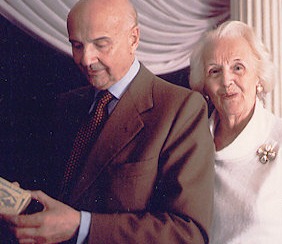 Gustavo Adolfo Rol con la moglie Elna.