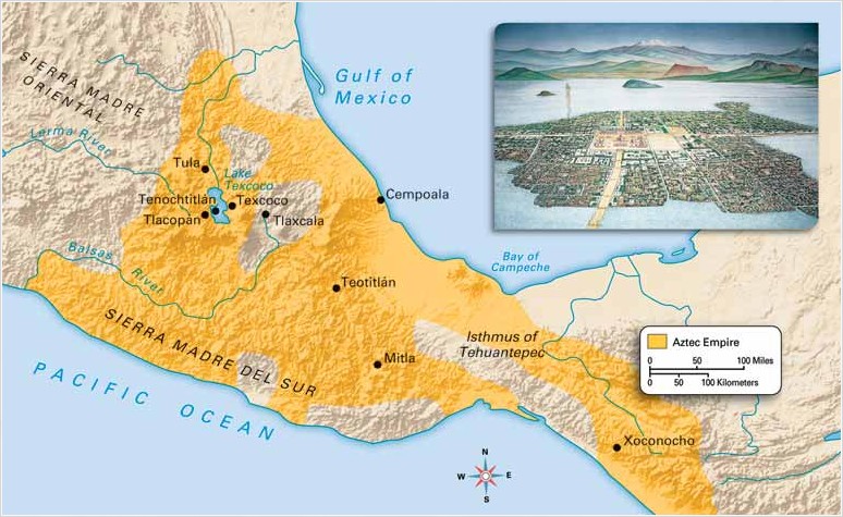 Cartina geografica Tenochtitlàn